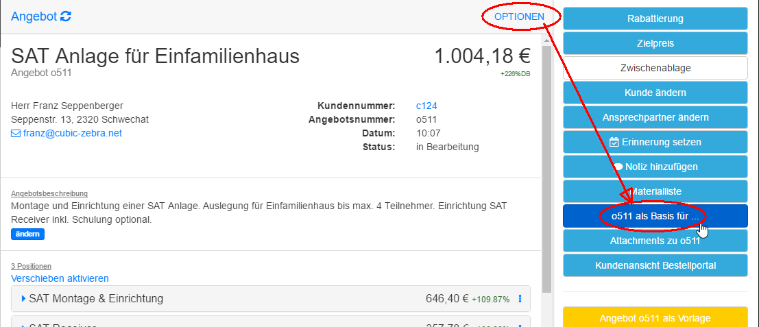 als Basis für Funktion aufrufen