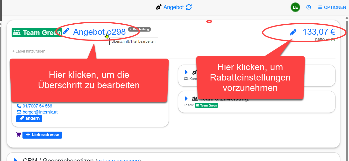 Spezielle Tipps für Angebot, Auftrag, Rechnung Spezielle Tipps für Angebot, Auftrag, Rechnung