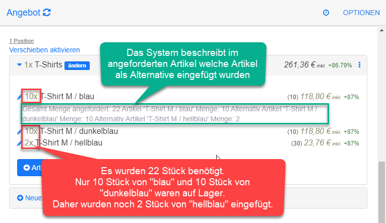Artikel automatisch eingefügt Artikel automatisch eingefügt