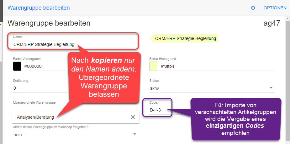 Nach dem Kopieren nur den Namen ändern Nach dem Kopieren nur den Namen ändern