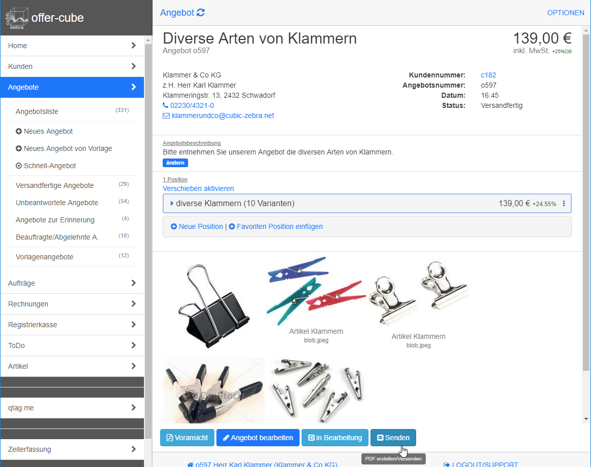 Vorhandene Attachments im System Vorhandene Attachments im System