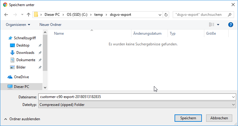 Export ZIP File Export ZIP File