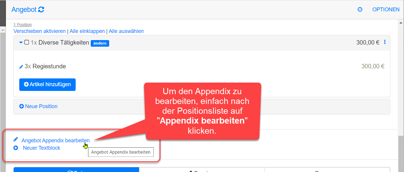 Appendix bearbeiten Appendix bearbeiten
