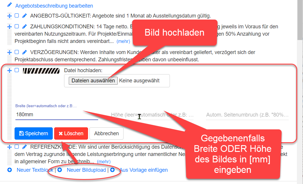 Bilder hochladen Bilder hochladen