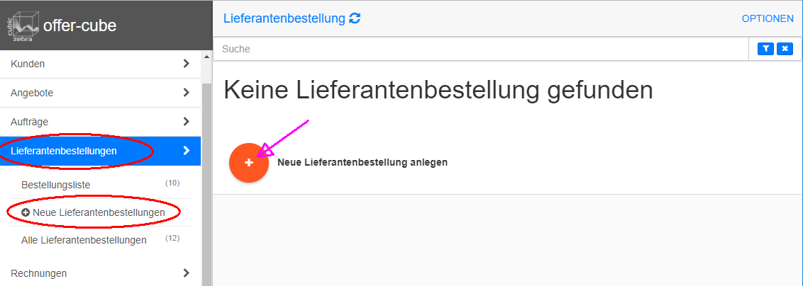 Lieferantenbestellung Liste Lieferantenbestellung Liste
