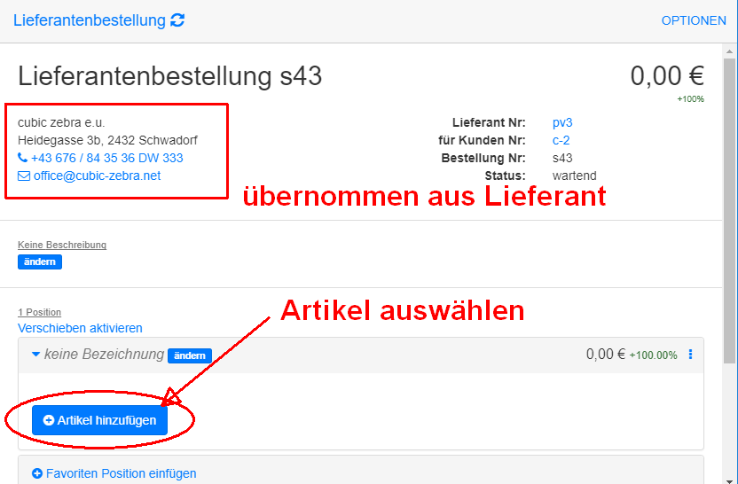 Bestellung Details Bestellung Details