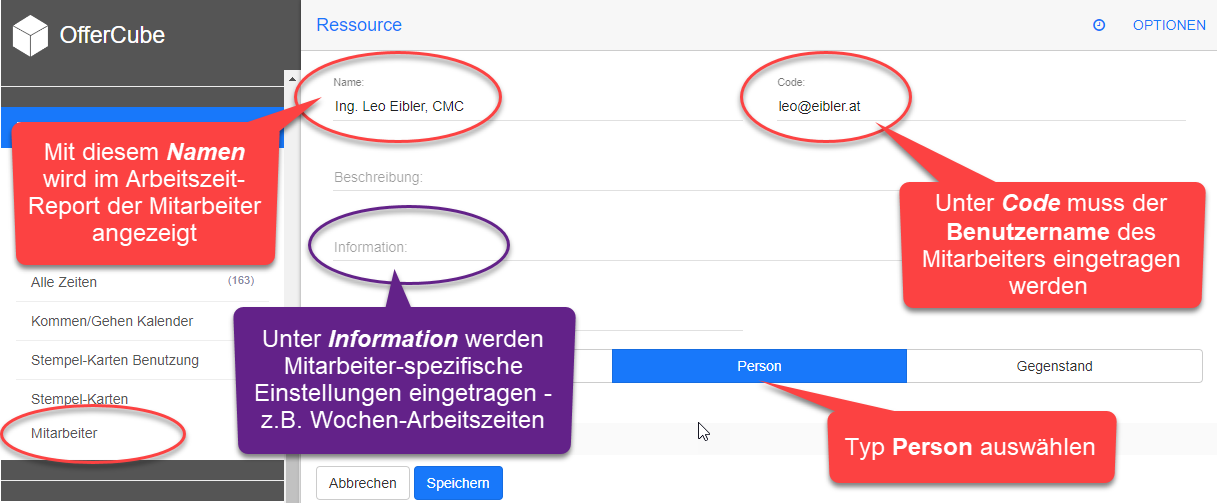 Ressource Person für Mitarbeiter Ressource Person für Mitarbeiter