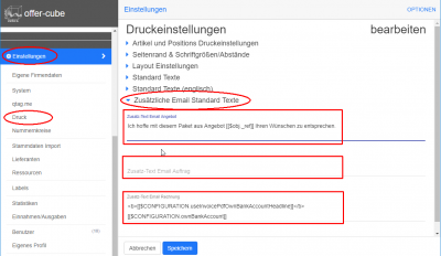 settings useOwnEmailText... settings useOwnEmailText...