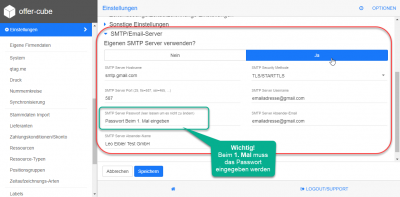 settings useOwnMailSMTP... settings useOwnMailSMTP...